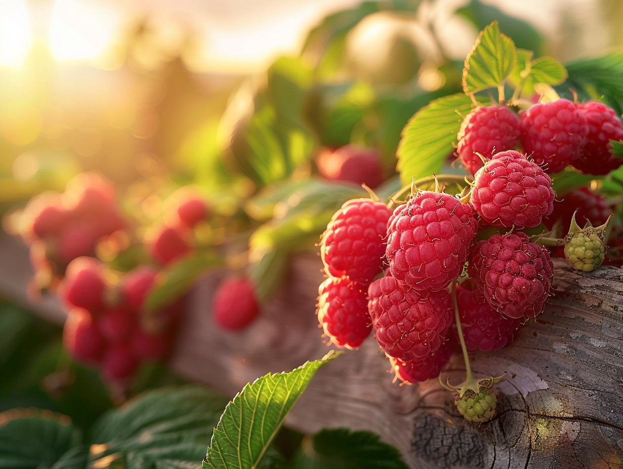 framboises jardin